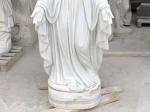 Marble Mary Statues Religious Virgin Sculpture Life Size Natural Stone Garden