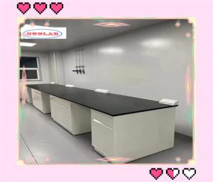 Wholesale Solid Chemistry Lab Bench With Adjustable Glass Shelf Server Type 12mm Thick Glass Shelf from china suppliers