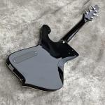 Custom Purple Gold Sliver Cracked Mirror ICEMAN Stanley Electric Guitar Abalone