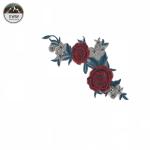 High Accuracy Rose Iron On Patch , Vintage Big Iron On Patches For Wedding /