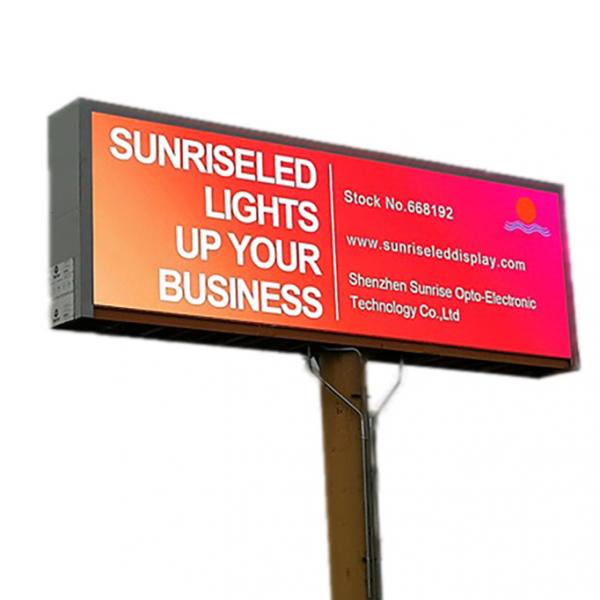 Quality Fixed led Advertising Billboard Video Screen Outdoor Waterproof P8 5000CD/sQM for sale
