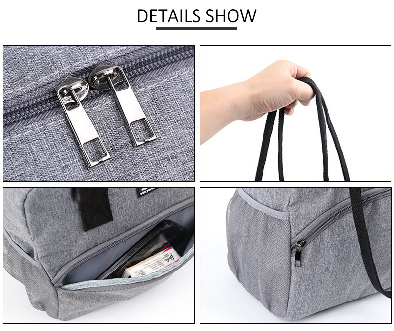 Waterproof Oxford H27Cm Insulated Lunch Cooler Bags