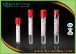 Disposable vacuum blood collection tube plain tube with red cap blood sampling
