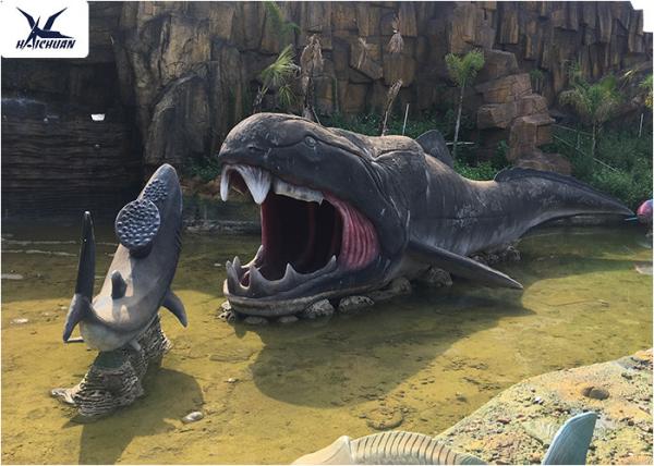 Whale Shaped Likelife Life Size Fiberglass Statues For City Plaza / Zoo