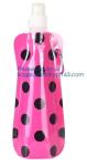 Solid Flexible Water Bottle Carabiner, Foldable Water Bottles Water Pouch