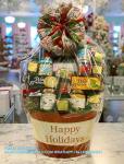 Cellophane Wrap For Gift Baskets, Opp Plastic Gift Bags With Red Bows Ribbon