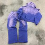 Clothing Manufacturers Custom Acid Washed Vintage Embroidery Patches Hoodies