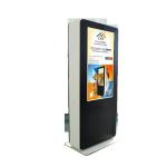 55'' Outdoor Advertising Lcd Display Screen , Floor Stand Digital Signage Kiosk