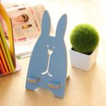 76g Rabbit Shaped Wooden Universal Desktop Magnet Holder for Mobile Phone
