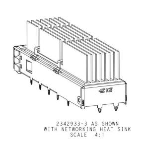 Wholesale EMI QSFP-DD Through Hole Cage Connector 2342933-3 from china suppliers