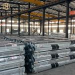 3-4.5mm Thickness Tubular Steel Pole Steel Power Poles Low Voltage With Stay