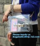 mini clear pvc girls shoulder long strip bag, Woman Sweet Handbag Clear Jelly
