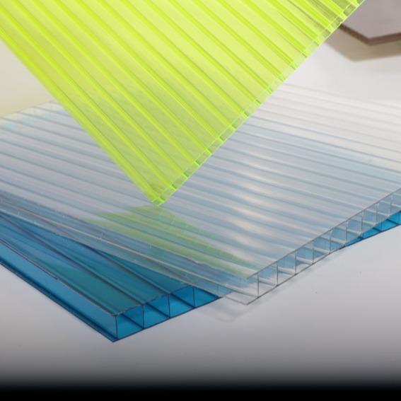 Transparent Polycarbonate Hollow Sheet for Canopies and Carports For UV