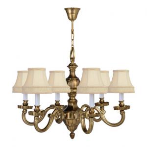China Victorian brass chandelier Lighting Fixtures 6 Lights (WH-PC-24) on sale