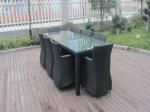 9pcs outdoor rattan dining set
