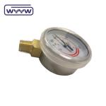 High quality psi 2 inch wholesale radial propane gas pressure manometer