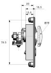 Chrome Plated Electrical Cabinet Door Lock Magnetic Black Zinc Alloy