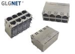 4 Channels 10G 2X4 Ports Magnetic RJ45 Jack