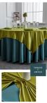 Customized Polyester Wedding Banquet Table Cloth Dobby Pattern