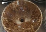 Marble Stone Bathroom Wash Basin Oval Or Round Shaped Anti Deformation