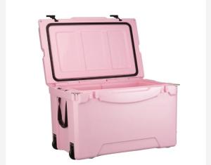 Wholesale 75L Wheeled Rotomolded Cooler Box , Insulated Ice Box With PU Insulation from china suppliers