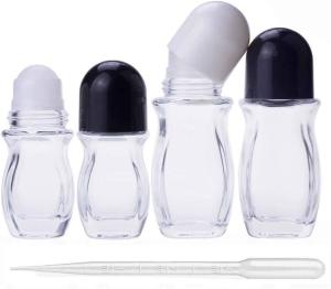 Wholesale H6.85in D2.68in Glass Cosmetic Containers Round Octagonal Perfume Roller Bottles from china suppliers