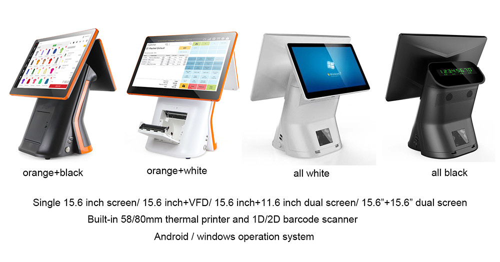 Stylish RK3288 android Restaurant Pos System With Kitchen Printer 1920*1080