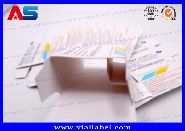 Customized Glass Bottle Paper 10ml Vial Boxes For Pregnyl Hcg Pharmaceutical
