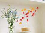 Maple Leaf Nontoxic Transfer Film Tree Wall Sticker A0030