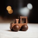 9/Style Baby Building Blocks Toy Maple Car Mahogany Classic Car Black Walnut