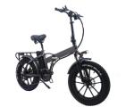 20 Inch Fat Tire Foldable Electric Bike 750W 48V 7 Speed 17AH Battery Capacity