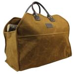 Waterproof Waxed Canvas Firewood Bag , Large Capacity Firewood Tote Bag
