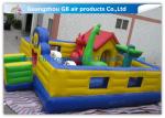 Cartoon Inflatable Bouncy Castle Combo / Inflatable Trampoline For Kids