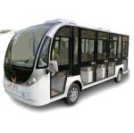 Green Color Electric Sightseeing Bus With 7.5 Kw Motor 72V Battery
