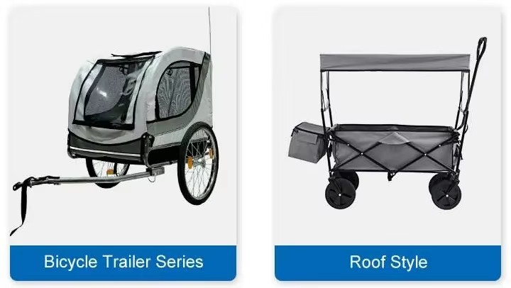 360 Degree folding wagon Adjustable Hand portable garden cart heavy duty folding trolley