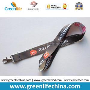 Wholesale Staff visitor full color heat-transferred printing top quality custom logo lanyard for safety from china suppliers