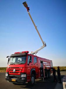 Wholesale 460hp 10 Wheeled Hydraulic Fire Truck , 18M Hydraulic Telescopic Water Rescue Fire Truck from china suppliers
