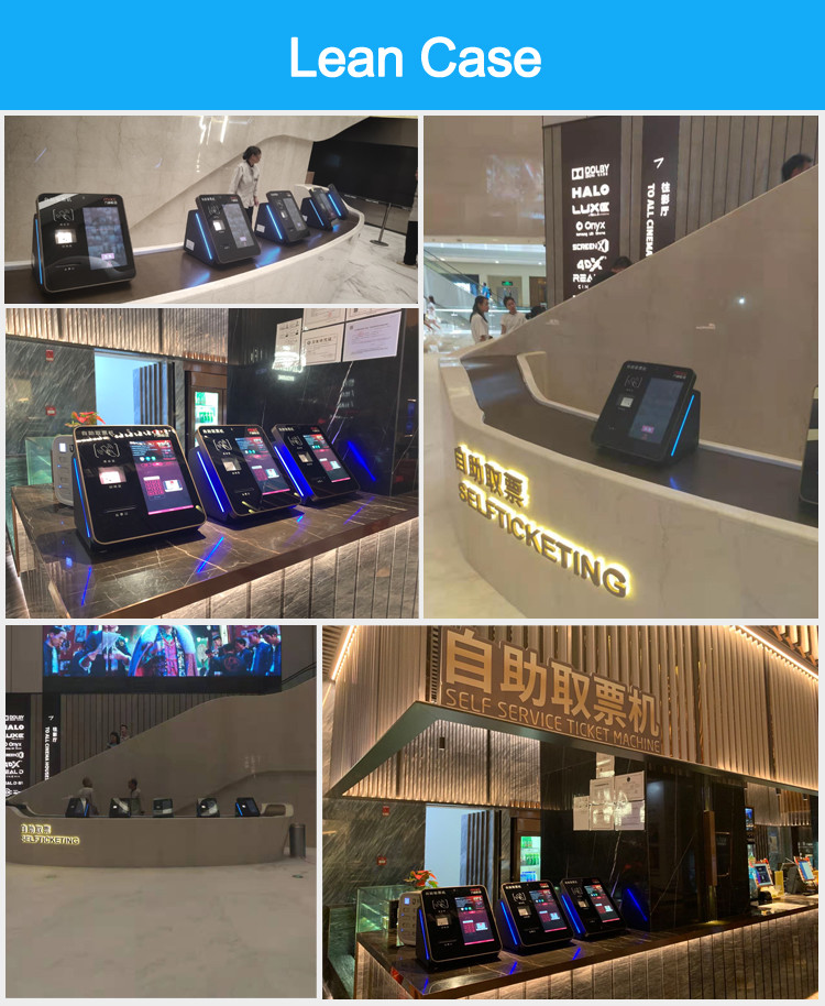 Smart Desktop 13.3-23.8 Inch Self Service Multiple Ticket Vending Machine Kiosk