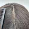 Buy cheap Mens Toupee Human Hair Replacement System Silk Top Remy Hairpiece 1B# from wholesalers