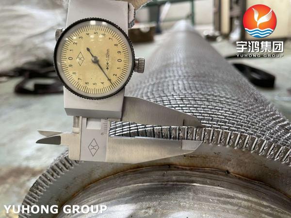 ASTM A312 TP347 Stainless Steel Serreted Spiral HFW High Frequency Welding