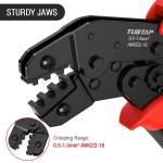 0.5-1.5mm2 Pin Wire Crimper Tool For Female Male Spade Bullet Connectors