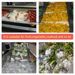 600 KG Automatic Commercial Air Bubble Washing Machine for Vegetables Fruits and
