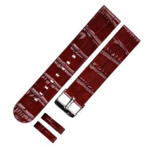 Wholesale Polished Wide Genuine Leather Watch Bands , 22mm Mens Leather Strap from china suppliers