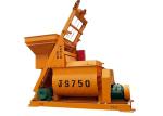 Stationary Mini Concrete Mixer Machine , Auto Skip Loader 750L Hydraulic