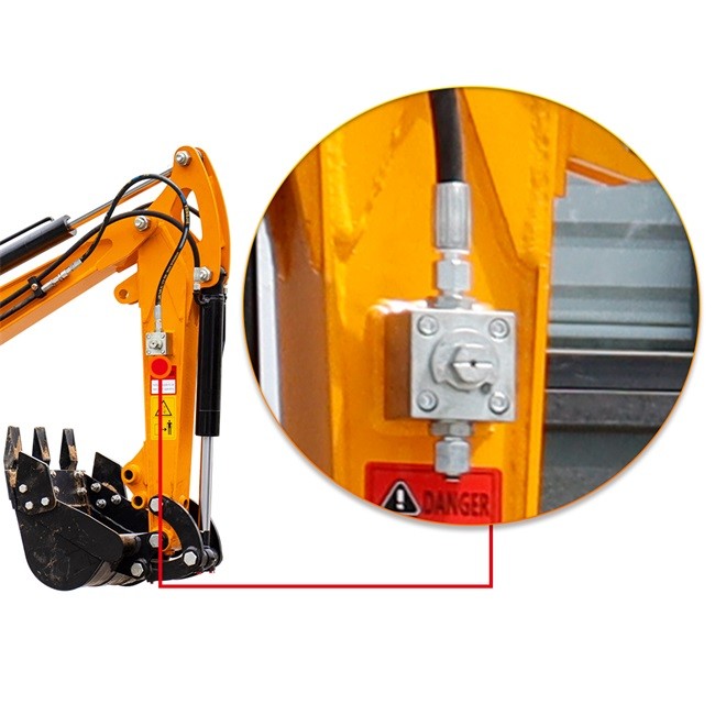 2100mm Max Height Hightop Mini Excavator With 990mm Upper Width