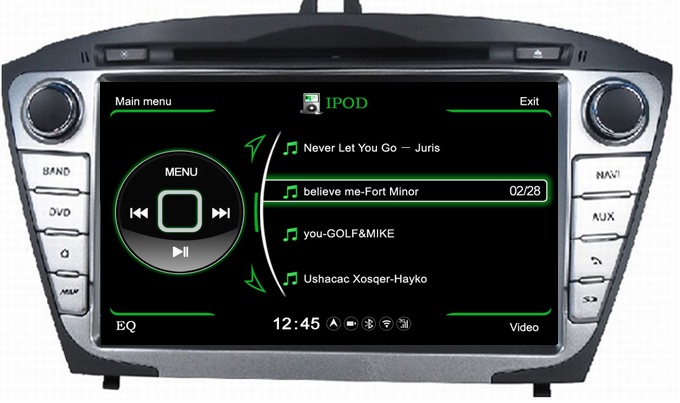 Ouchuangbo Car GPS Sat Navi Headunit for Hyundai IX35 Tucson 2014 DVD 3G WiFi Steering Wheel Control S100 Platform