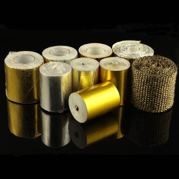 Silica Basalt Fabric Fiberglass Titanium Lava Thermal Insulation Wrap Tape Fire