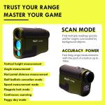 6X Hunting Waterproof Golf Distance Finder 1000m With High Precision
