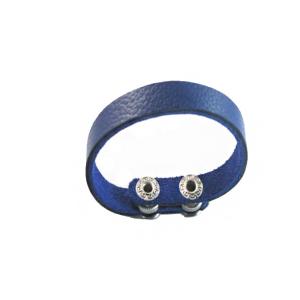 Wholesale Europ American Fashion Trendy Stainless Steel Geniune PU Leather Bracelet Bangle LBL221 from china suppliers