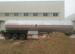 50 m3 Tank Semi Trailer For Liquid Petrol Gas , Butane , Propane Transport